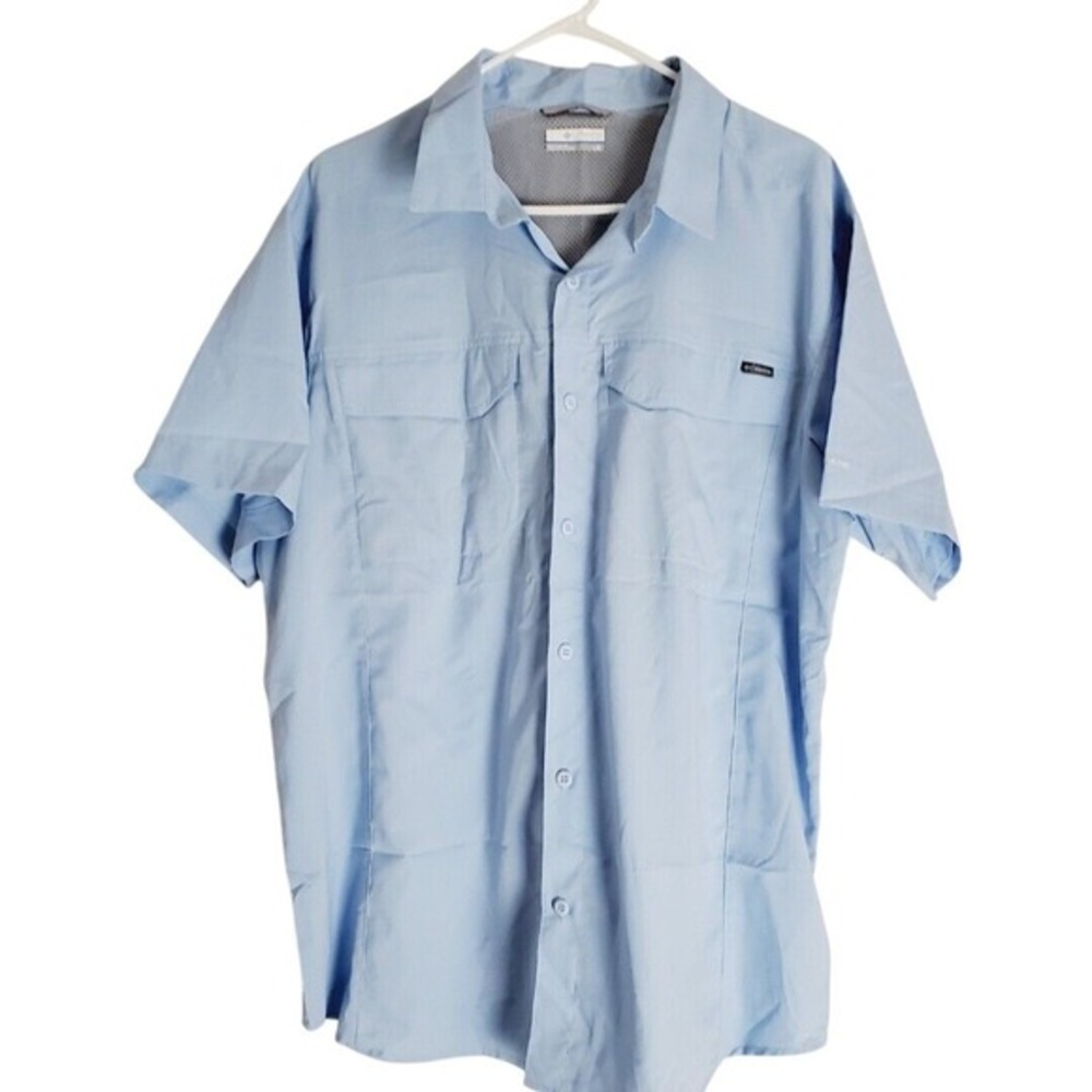 Columbia Sportwear Omni-Shade Fishing Shirt Large L Golf Pickleball Tennis Sport